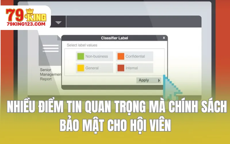 Nhiều điểm tin quan trọng mà chính sách bảo mật cho hội viên